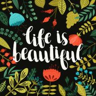 Inspirational vector poster with hand drawn lettering N2