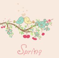 Spring Love Bird