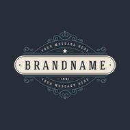 Retro Vintage Insignias or Logotypes set vector design elements N8