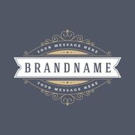 Retro Vintage Insignias or Logotypes set vector design elements N9