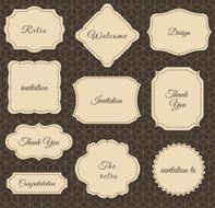 Vintage Frames Dark Background N2