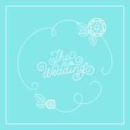 Vector wedding card design