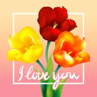 tulip flower design background N3