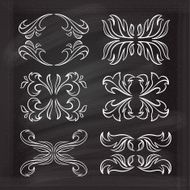 Vector calligraphic design elements N13