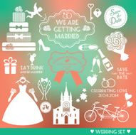 Vector wedding illustration N2