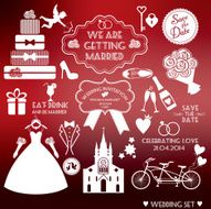 Vector wedding illustration N3