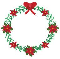 Christmas wreath elements N2