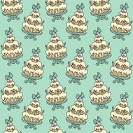 pattern with birds on the cake N2