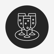 champagne line icon N30