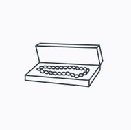 Jewelry box icon Luxury precious sign N7