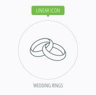 Wedding rings icon Bride and groom jewelery N20