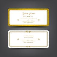 Vintage style invitation card vector illustration N2