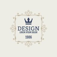 Vector illustration Luxury design monograms