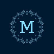 Vector illustration Luxury Monogram logo N22