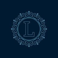 Vector illustration Luxury Monogram logo N26