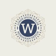 Vector illustration Luxury logo Monogram Design N2