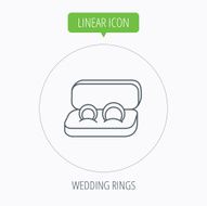 Wedding rings icon Jewelry sign N13