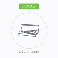 Jewelry box icon Luxury precious sign N10