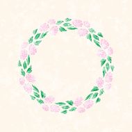 Flower wreath for beautiful design N2