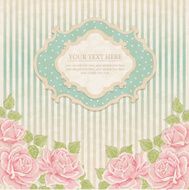 Vintage Background With Roses N10