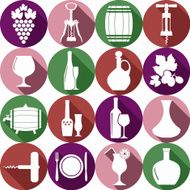 Wine color icons