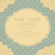 Save the Date vintage style scrapbooking