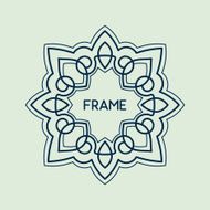 Vintage Floral Frame N86