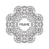 Vintage Floral Frame N93