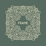 Vintage Floral Frame N102