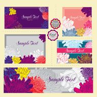 Invitation floral card vector