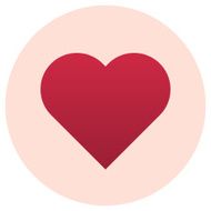 Heart flat modern vector icon N2