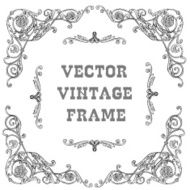 Black baroque frame