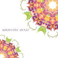 Watercolor vector flowers N6