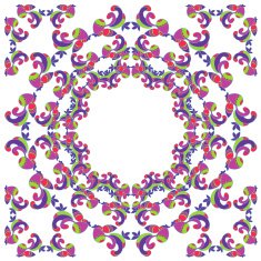 Bright pattern for kerchief