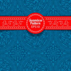 Elegant vintage blue seamless background N2