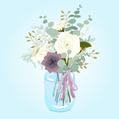 winter bride bouquet