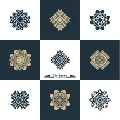 Design Luxury Template Set Swash Elements Art Vector Vintage St N9
