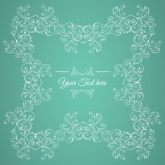 floral frame N392