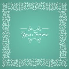 floral frame N393