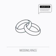 Wedding rings icon Bride and groom jewelery N12