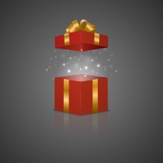 Gift box with a magic effect N13