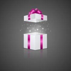Gift box with a magic effect N16