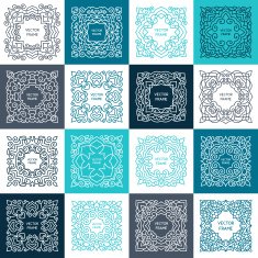 Vintage floral frame collection N2