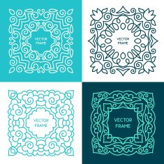 Vintage floral frame collection N3