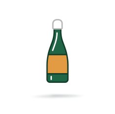 bottle of champagne N10