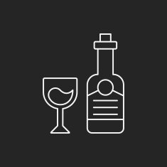 champagne line icon N15