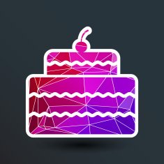 Cake Design symbol logo dessert food sweet N3