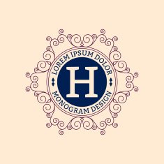Vector illustration Luxury Monogram logo N11