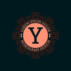 Vector illustration Luxury Monogram logo N13