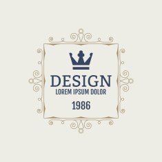 Vector illustration Luxury design monograms